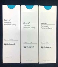 LOT of 3 New Coloplast Brava 120105 Adhesive Remover Spray 1.7 Oz/each