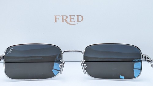 Fred FG40029U 16C Silver Rectangle Mens Sunglasses 54mm - Picture 6 of 10