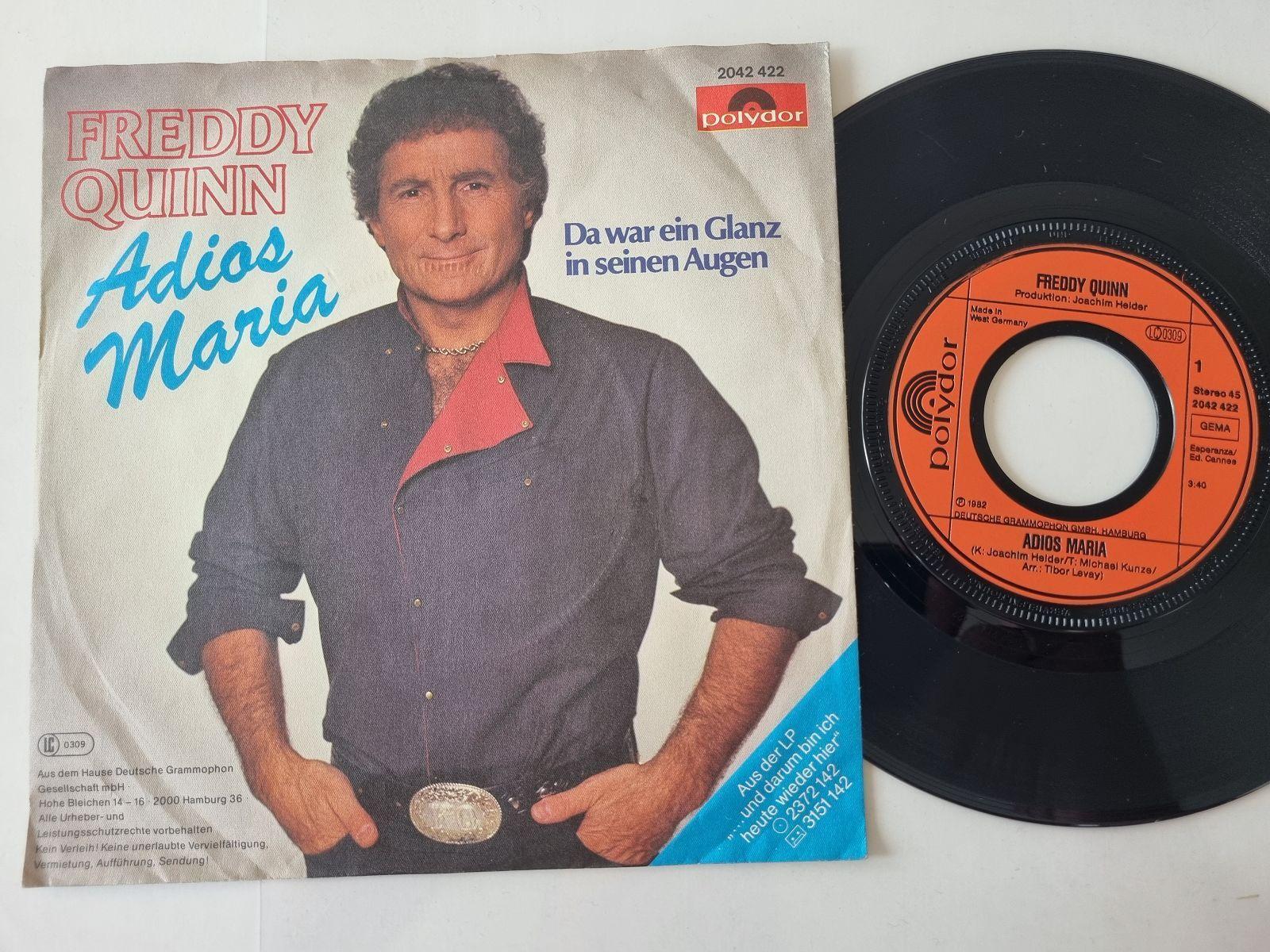 7"" Single Freddy Quinn - Adios Maria Vinyl Germany