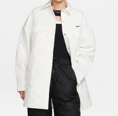 Lightweight WHITE Quilted Nike Jacket - Women's
