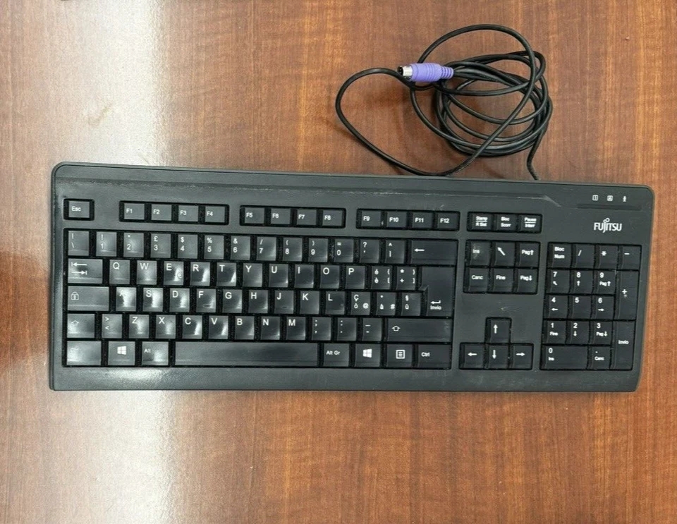 FUJITSU KB410 G PS2 TASTIERA NERA ITA - KEYBOARD - OTTIME CONDIZIONI - Immagine 4 di 4