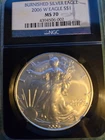 2006 W Burnished American Silver Eagle NGC MS 70 Black Core