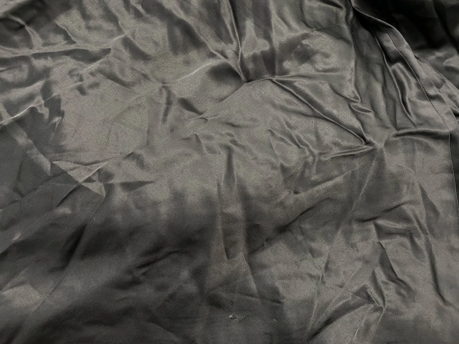 Abito slip avvolgente Maison Margiela da donna nero manica in raso $745 MM6 taglia 44