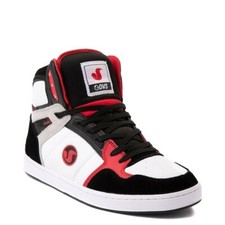 Mens DVS Honcho Skateboarding Shoes NIB White Black Red Suede