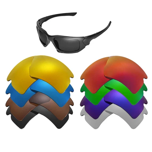 Walleva Replacement Lenses for Oakley Flak 2.0 XL OO9188 Series-Multiple Options