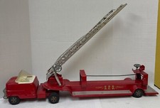Vintage 1950s Structo S.F.D. Hydraulic Fire Ladder Truck 1950  s