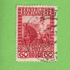 Znaczek pocztowy: Austria, 1908 60J.R.Kaiser Fr.Joseph, Mi.151,60H. Gest. s.Scan