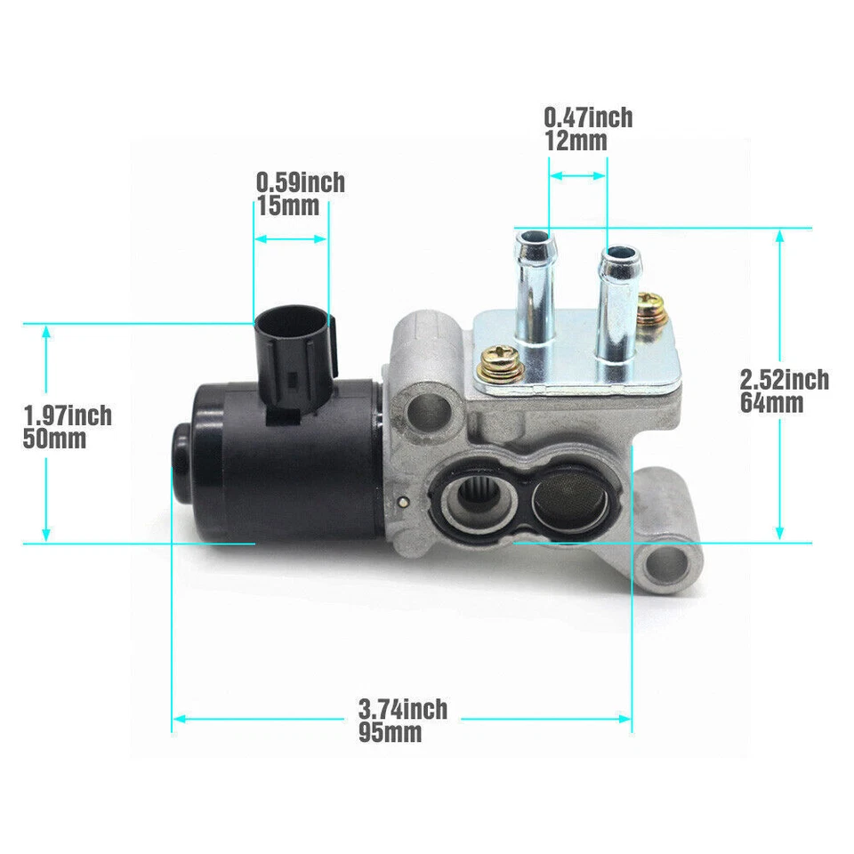 Válvula de control de aire de ralentí con junta para Acura RSX 2002-2006 Honda Civic 2002-2005 Foto 2 de 4