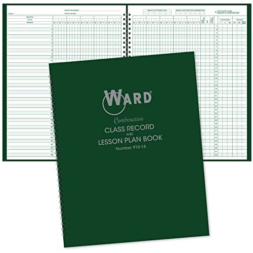 Combination 9-10 Week Class Record + 6 Period Lesson Plan Book