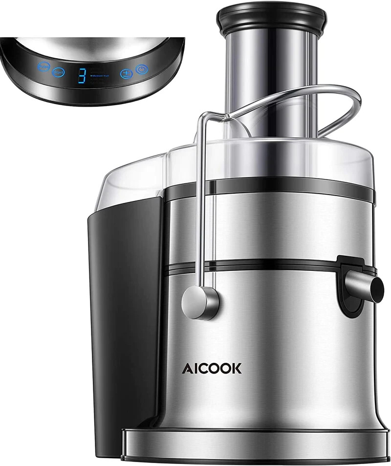 850W Juice Extractor 5 Settings, Wide Mouth 3" Feed Chute Centrifugal