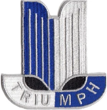 Triumph book shield radiator logo embroidered patch (#20)