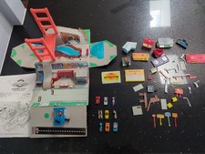 Vintage 1988 Micro Machines Super City Tool Box With Cars Pieces And Credit Card