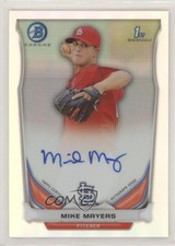 2014 Bowman Prospect Chrome Refractor 378/500 Mike Mayers #BCAP-MM Auto 1u4