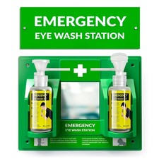 Portable Eye Wash Station OSHA Approved Wall-Mounted First Aid Eye Wash Kit NEW