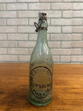Pre-Pro M.F. O'Connell Blob Beer Bottle Aqua Blue Embossed Philadelphia PA