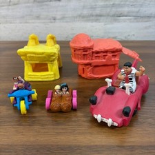 Vintage 1993 McDonald's Flintstones Happy Meal Toys Complete Set Of 5