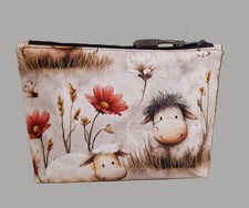 Handarbeit *Unikat* Kosmetiktasche Täschchen   Krimskrams  Schaf und Kuh