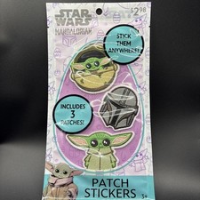 NIP Star Wars Mandalorian Baby Yoda Grogu Patch Stickers Pack