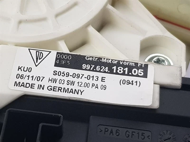 Porsche Cayman 2008 regulador de ventana delantera lado del conductor derecho cupé de 2 puertas 99762418105 Foto 3 de 4