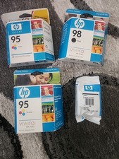 Genuine HP 95 Tri-Color  98 Black Ink Cartridges New  Sealed Expired