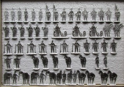 Preußen 1870-71, Kürassiere, frontal, abgesessen, Otte, blank
