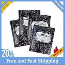 College Ruled Composition Notebooks 4 Pack - Hard Cover 100 Sheets 9.75 X 7.5