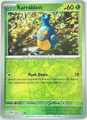 Karrablast - 009/159 - Reverse Holo - Journey Together - NM/M