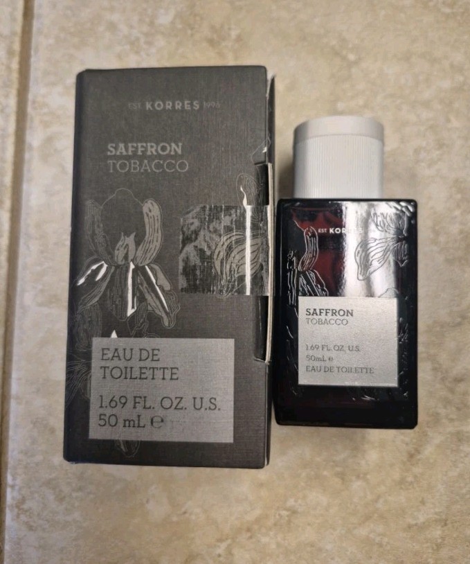 KORRES MENS SAFFRON TABACCO EAU DE TOILETTE 50 ML DISCONTINUED VERY RARE!!!!