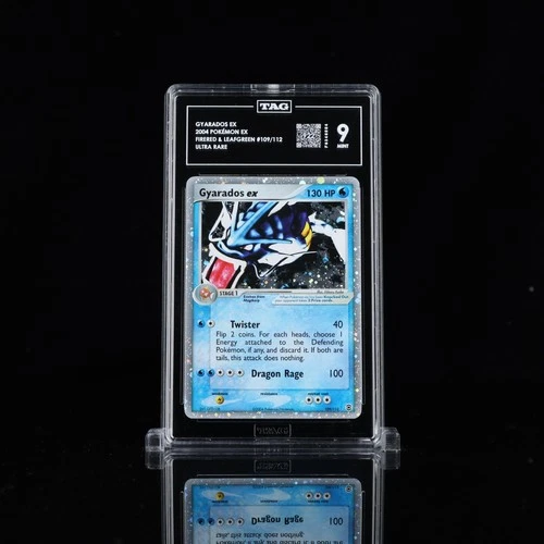 2004 POKEMON EX FIRE RED & LEAF GREEN #109 GYARADOS EX-HOLO TAG 9