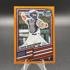 2026 Panini USA Stars & Stripes Caden Borcherding Orange Disco /75 Rookie