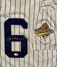 NEW YORK YANKEES LEGEND JOE TORRE SIGNED JERSEY WITH 96 WS PATCH JSA CERTIFIED!!