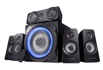 Trust Gaming GXT 658 Tytan 5.1 Surround Sound Lautsprechersystem, PC schwarz 
