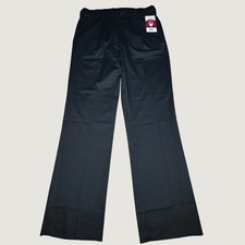 NEW Chef Works Professional Trousers Mens 34 Unhemmed Pleated Work Pants Uniform