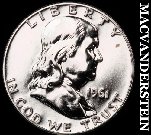 1961 Silver Franklin Half Dollar-Choice Gem Proof Lustrous No Reserve #i1208