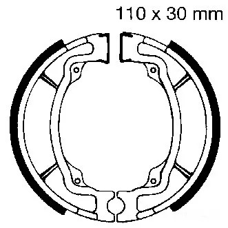 Bremsbacken hinten EBC S603 für Suzuki GT 80 E X3E Bj. 1981-1983