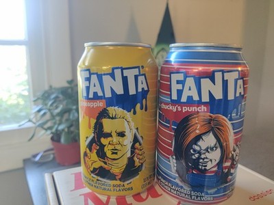 Fanta Halloween 2 II (2025) (2 Full Cans) Michael Myers And Chucky