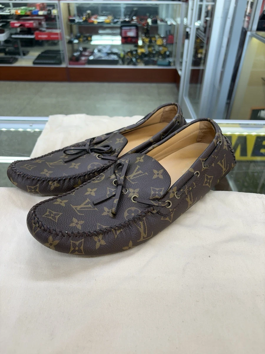 Louis Vuitton Leather Upper Moccasin Casual Shoes for Men for sale