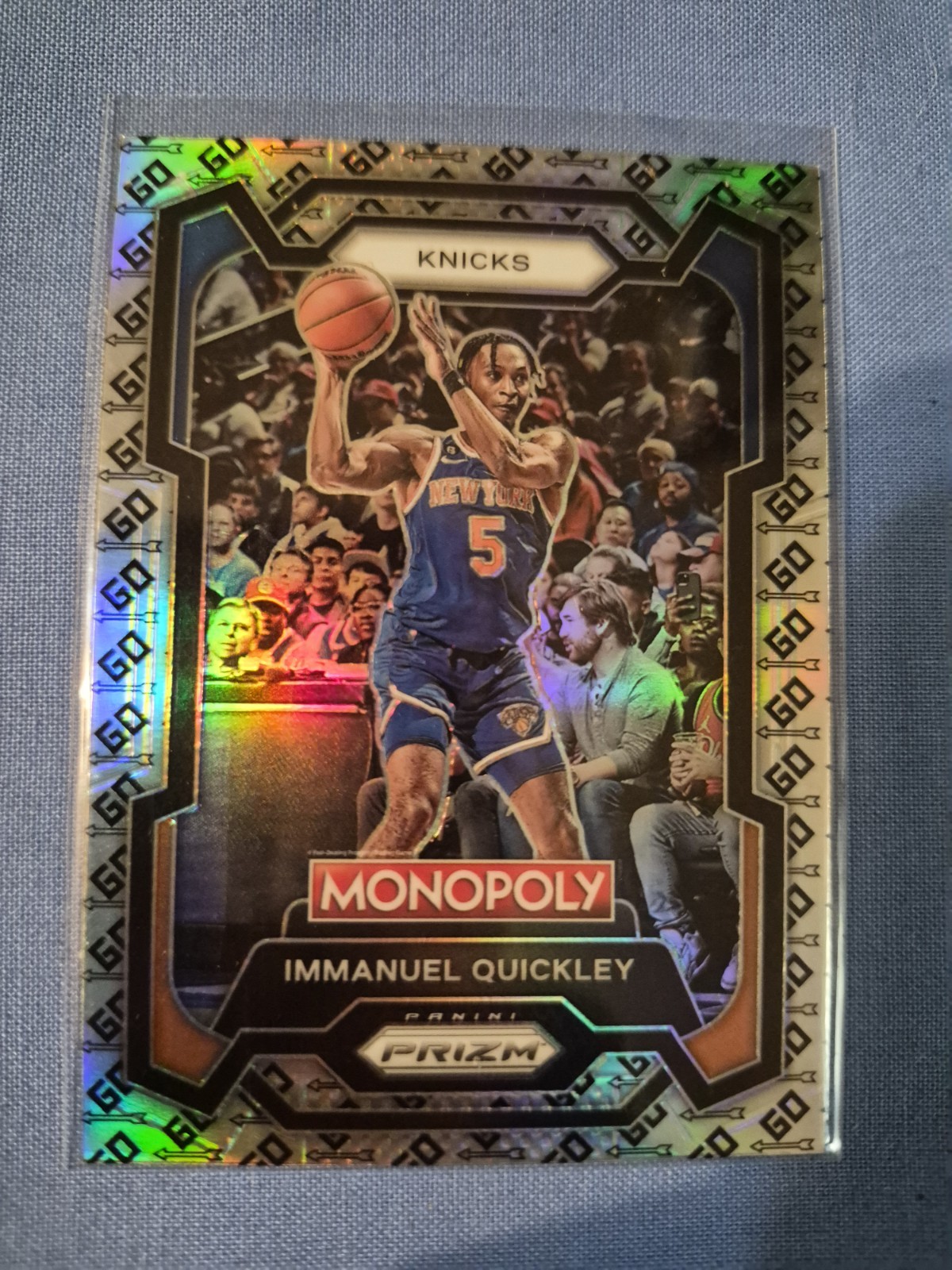 2023-24 Panini Prizm Monopoly - Immanuel Quickley #60 Go Space Prizm