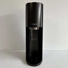SodaStream Terra Black Soda Stream Machine W/ CO2 Canister Tested / Works EUC
