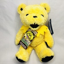 Grateful Dead Plush Bear Liquid Blue VERSE Yellow Stuffed Teddy Doll Beanie New
