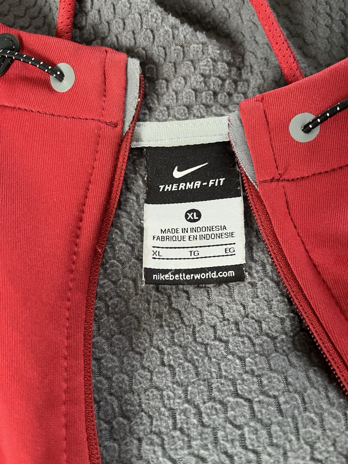 Men’s Nike On Field Alabama Crimson Tide Hooded Jacket, Xl Therma Fit Full Zip thumbnail 2