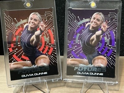 Leaf Futures Olivia Dunne LSU Gymnastics FF-35 Serial Numbered 2 Cards 2021