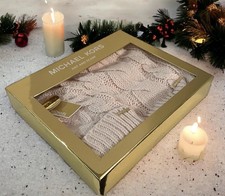 Michael Kors Scarf  Hat 2 Piece Set Knit Light Pink Gift Set NWT