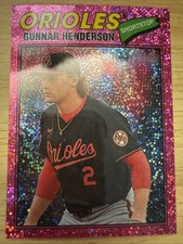 2026 Topps Heritage Gunnar Henderson Pink Sparkle Baltimore Orioles (287)