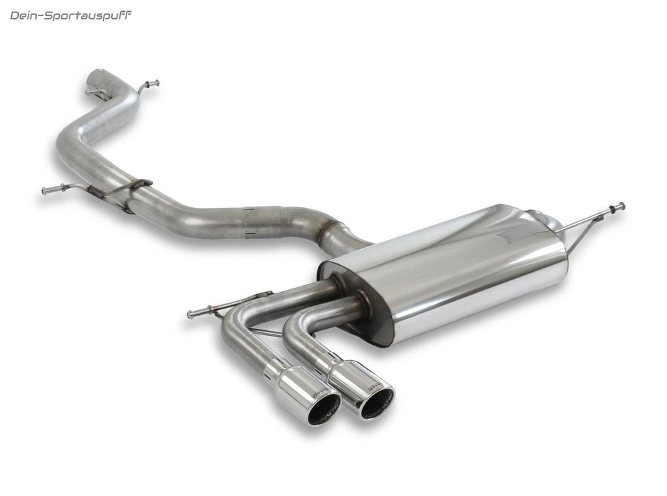 Milltek Sportauspuffanlage ab Kat SuperSound VW Golf 5 inkl. GTI 2x80mm - Bild 3 von 4