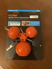 Curt-Universal Tri-Ball Trailer Coupler Lock, Fits 1-7/8", 2", 2-5/16"