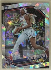2025 Panini Prizm WNBA Kiki Iriafen Ice Prizm RC #72 Mystics