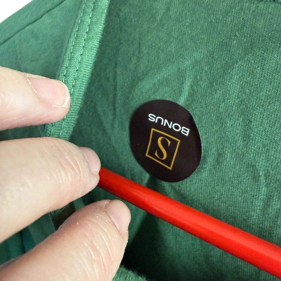 Camisa masculina Kinetix casual luxo manga longa verde L Athleisure casual preppy - Imagem 4 de 4