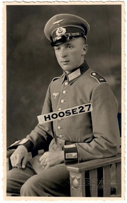Portrait WH Grenadier IR 163 Waffenrock Schirmmütze Eschwege AK 2.WK orig. 0639
