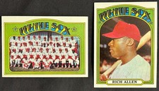 1972 Topps Chicago White Sox  Baseball Card Team Set All 35 Cards RC High #’s